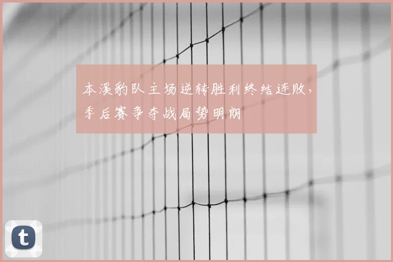 本溪豹队主场逆转胜利终结连败，季后赛争夺战局势明朗